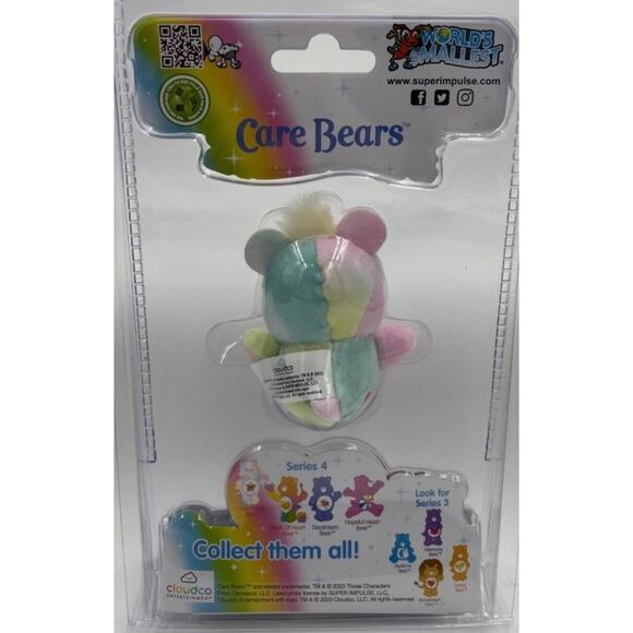 NEW World's Smallest Care Bears Series Collection True Heart Bear SEALED - Picture 2 of 2